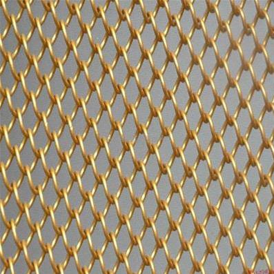 Woven metals, Triangular mesh, Brass